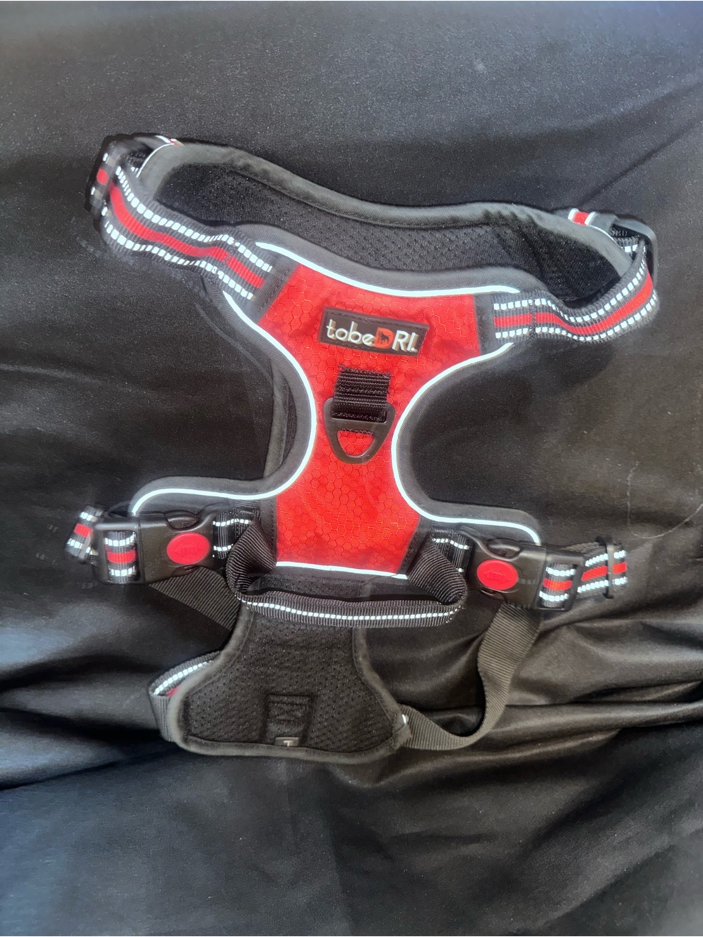 # Red Reflective No-Pull Dog Harness Sz Large